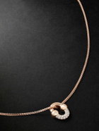 Greg Yuna - Umlaut 18-Karat Rose Gold Diamond Chain Necklace