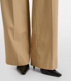 Jean Paul Gaultier Cutout cotton wide-leg pants