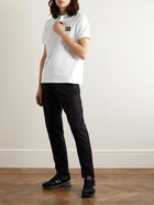 Stone Island - Logo-Appliquéd Stretch-Cotton Piqué Polo Shirt - White