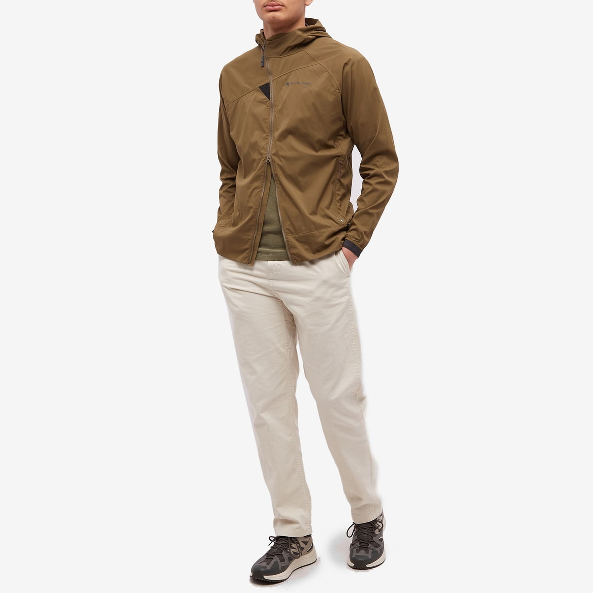 Klättermusen Men's Nal Hooded Jacket in Olive Klättermusen