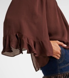 Johanna Ortiz Silk georgette blouse