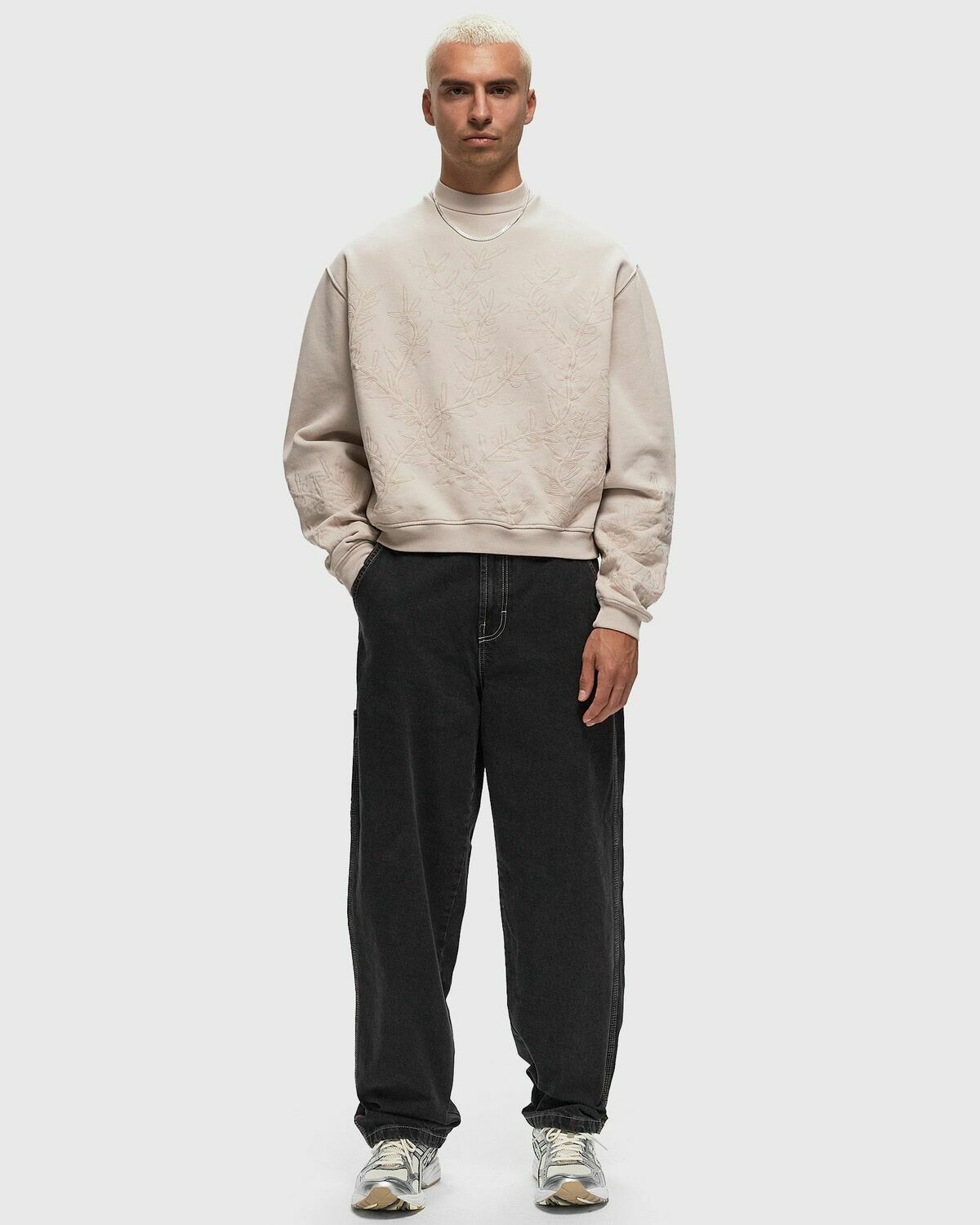 Rough. Olive Diffusion Sweatshirt Beige Sweatshirts