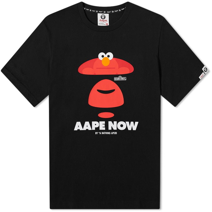 Photo: AAPE x Sesame Street AAPE Moon Head Seasme Street Tee