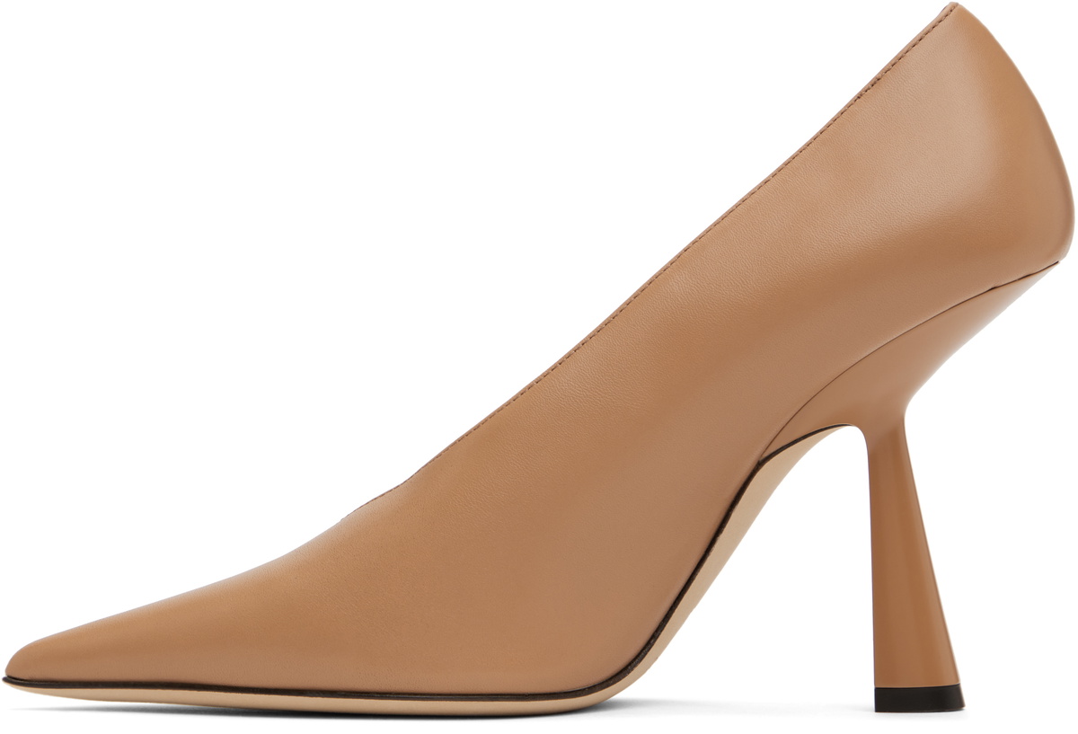 Jimmy Choo Beige Maryanne 100 Heels