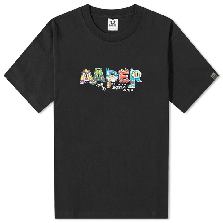 Photo: Men's AAPE x Jumping Lomo AAPER T-Shirt in Black