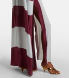 Adriana Degreas Bold Stripes kaftan