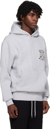 Maison Kitsuné Gray College Fox Hoodie