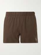 Portal - Marka Liner 5" Mesh-Trimmed Recycled-Shell Running Shorts - Brown