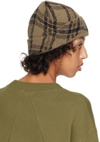 Dime Brown Wavy Beanie