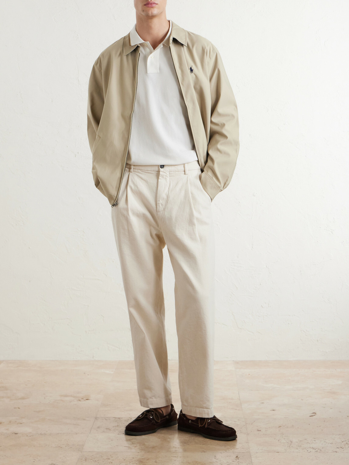 Polo Ralph Lauren - Logo-Embroidered Cotton-Piqué Polo Shirt - Neutrals