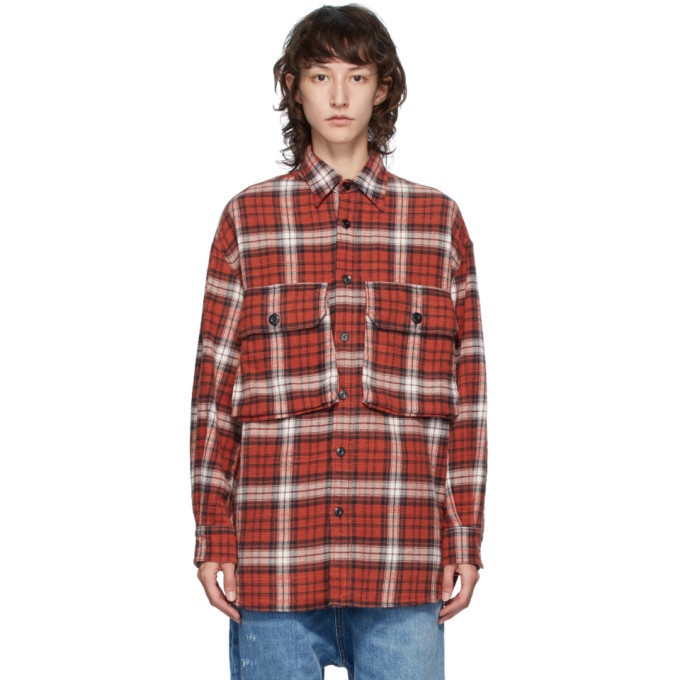 R13 Red Oversized Shirt R13