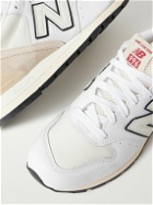 New Balance - Aimé Leon Dore 996 Suede and Rubber-Trimmed Leather Sneakers - White