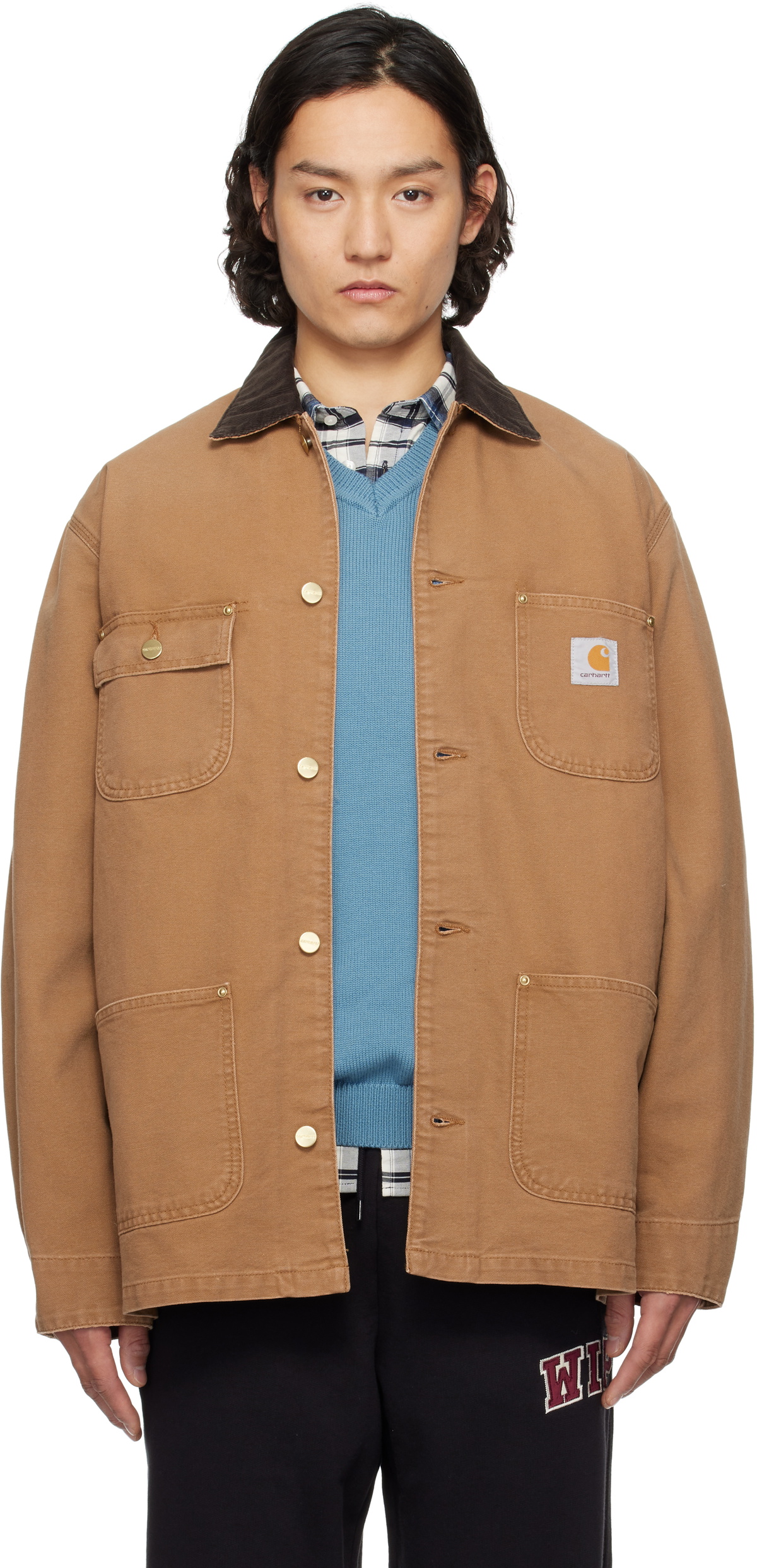 Tan OG Chore Jacket by Carhartt Work In Progress on Sale