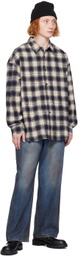 Juun.J Indigo Oil-Washed Offset Jeans
