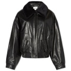 Low Classic Women's Faux Leather Short Jacket in Black