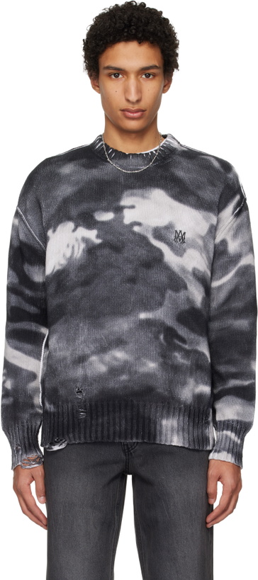 Photo: AMIRI Gray Camo Sweater