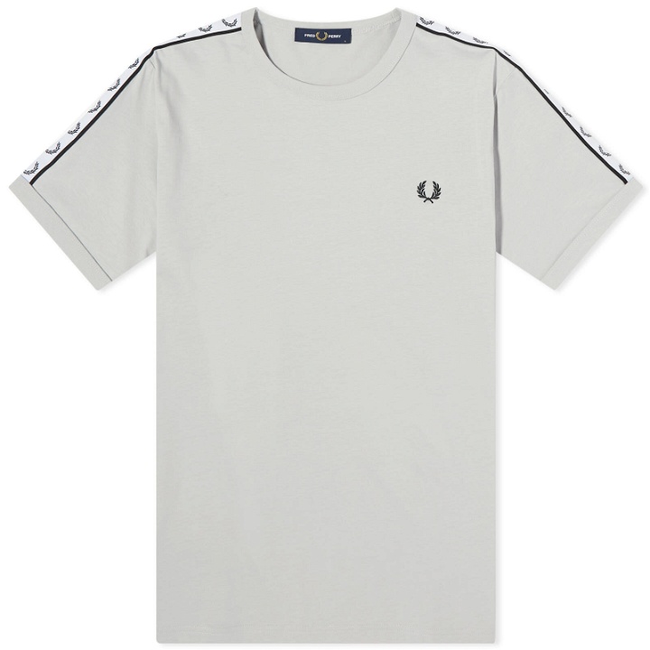 Photo: Fred Perry Men's Taped Ringer T-Shirt in Limestone