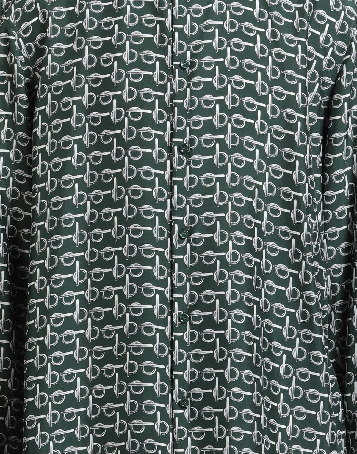 Burberry Mens Shirt Dark in Green