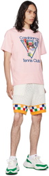 Casablanca Pink 'La Joueuse' T-Shirt