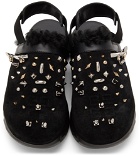 Givenchy Suede & Shearling Marshmallow Clog Loafers
