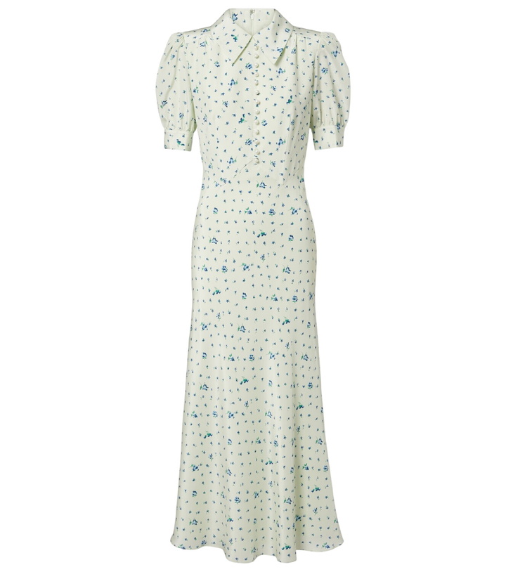 Photo: Alessandra Rich Floral silk midi dress