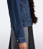 Sacai Asymmetric denim jacket
