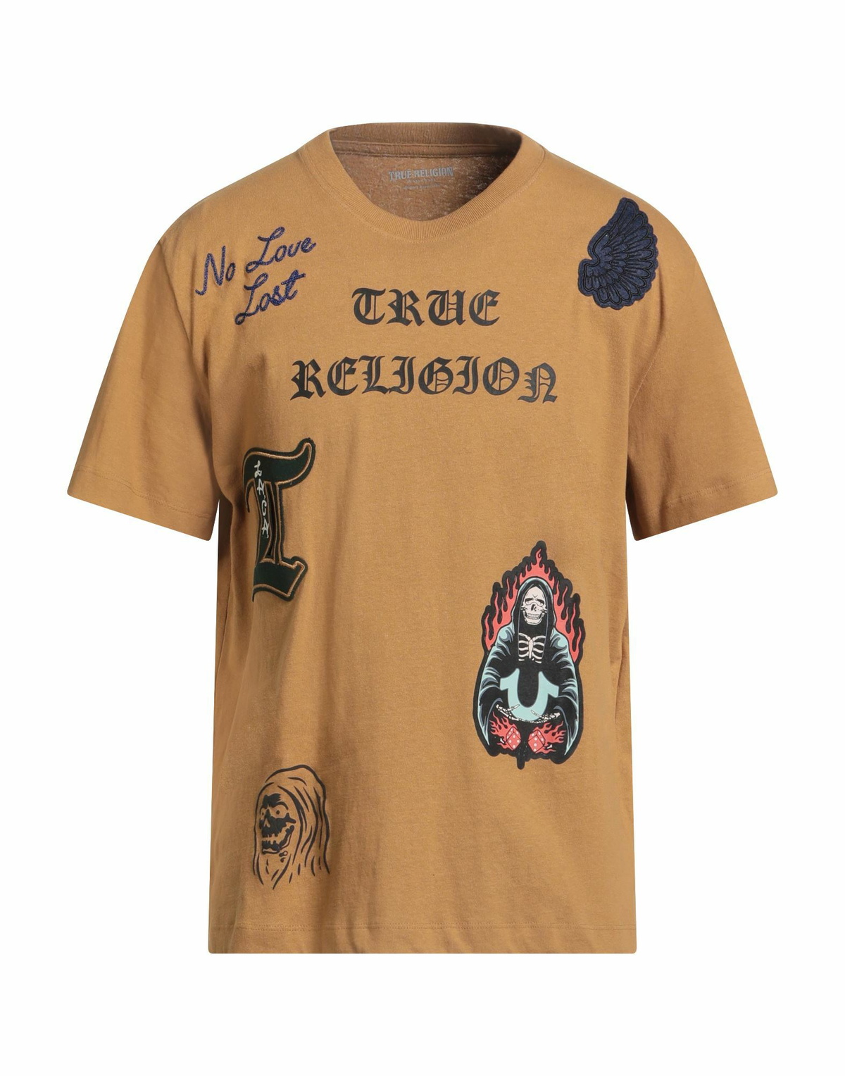 True Religion Mens T-shirt Camel