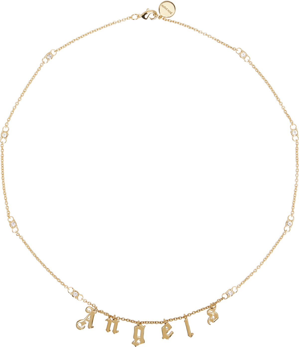 Palm Angels Gold 'PA' Necklace Palm Angels