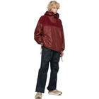 paria /FARZANEH Burgundy Fleece Pullover Jacket