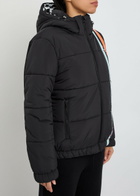 AN-Y1 Riski Logo-embroidered Padded Shell Jacket Black