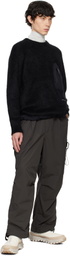and wander Black Mohair Wool Sweater