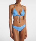 Montce Emma plaid bikini top