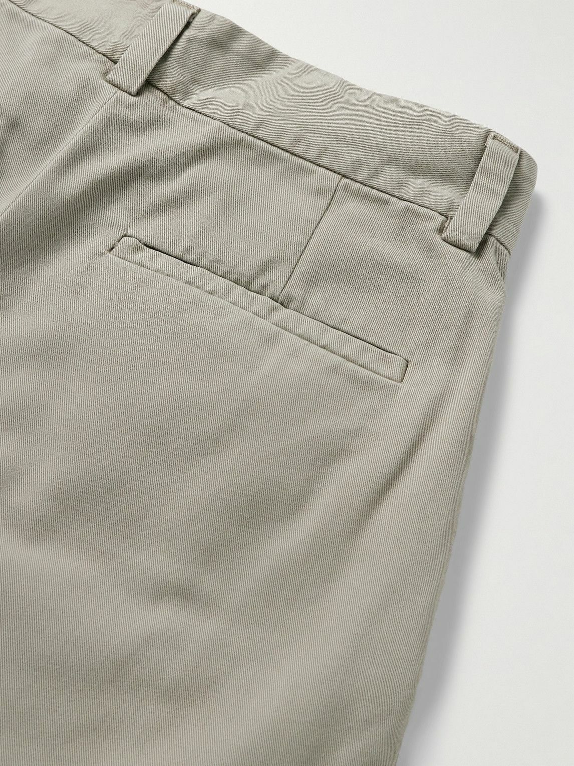 AGOLDE - Slater Straight-Leg Pleated Cotton-Twill Trousers - Neutrals