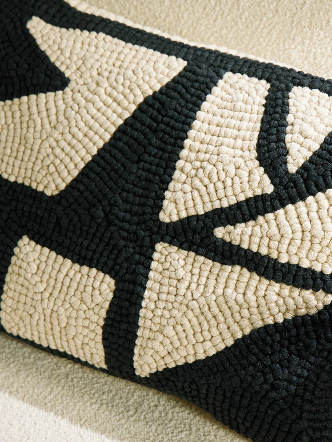 The Conran Shop - Ira Knotted Cotton and Linen Cushion, 40 x 60cm