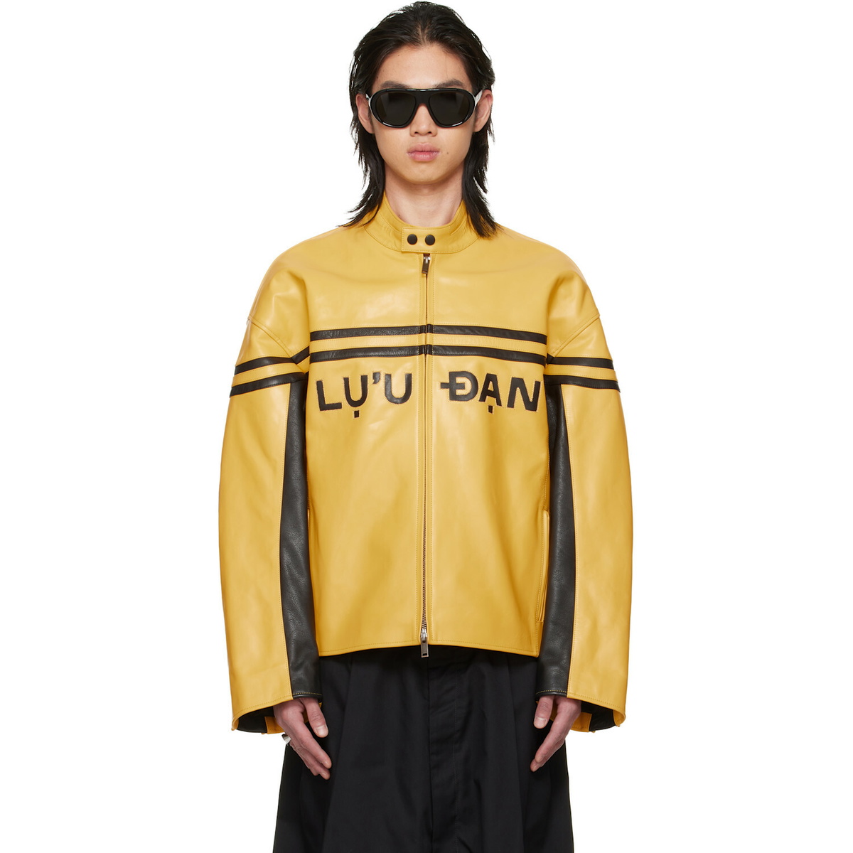 LU'U DAN Black Supa Sleaze Track Jacket LU'U DAN