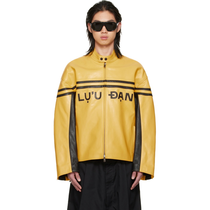Photo: LU'U DAN BRUCE LEE x LỰU ĐẠN Yellow Legacy Moto L-D Leather Jacket
