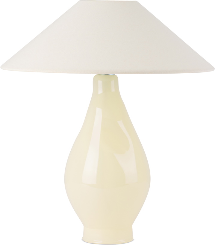 Photo: Los Objetos Decorativos Beige Conical Glass Lamp