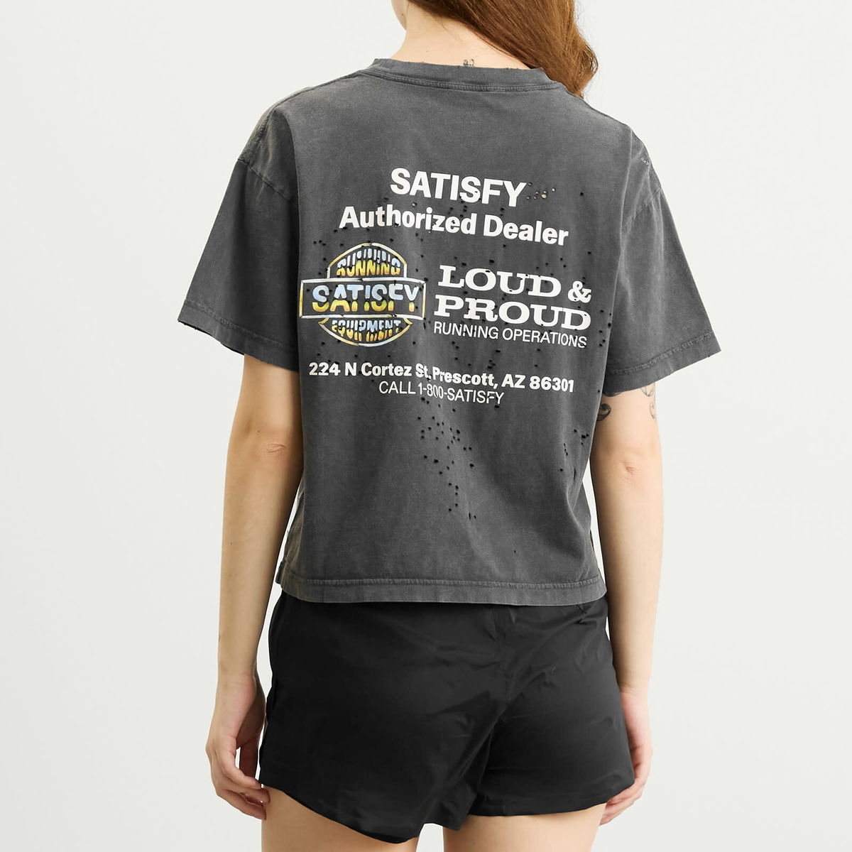 Satisfy Women's MothTech T-Shirt in Aged Black
