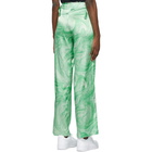 Opening Ceremony Green Allover Marble Trousers