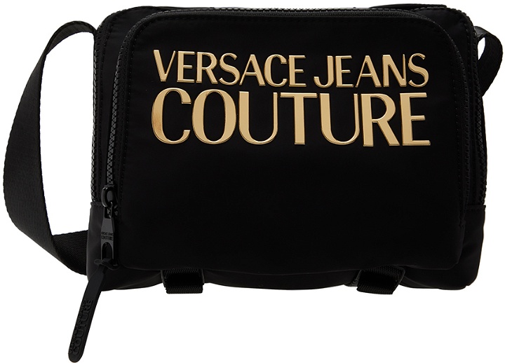Photo: Versace Jeans Couture Black Bonded Messenger Bag