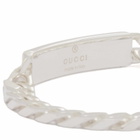 Gucci Men's Signature GG Bracelet in Silver