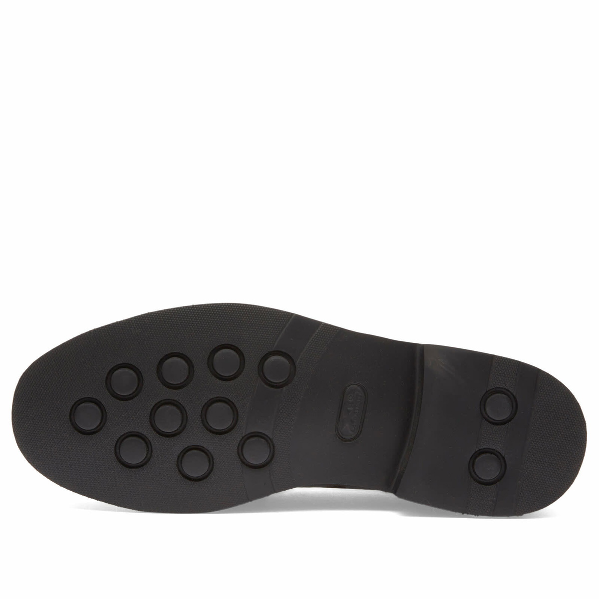 Bass Weejuns Men's Larson Step Loafer in Black/White Leather