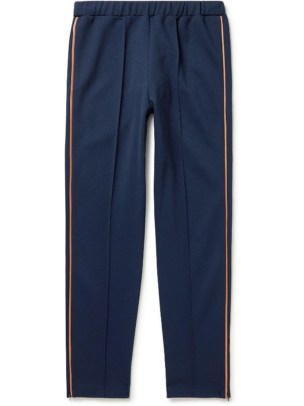 Photo: Tod's - Tapered Logo-Appliquéd Piped Technical Twill Sweatpants - Unknown