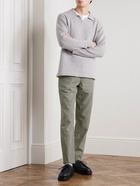 Mr P. - Phillip Straight-Leg Checked Cotton and Wool-Blend Trousers - Gray