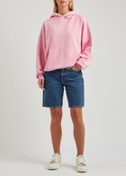 Colorful Standard Hooded Cotton Sweatshirt Light Pink