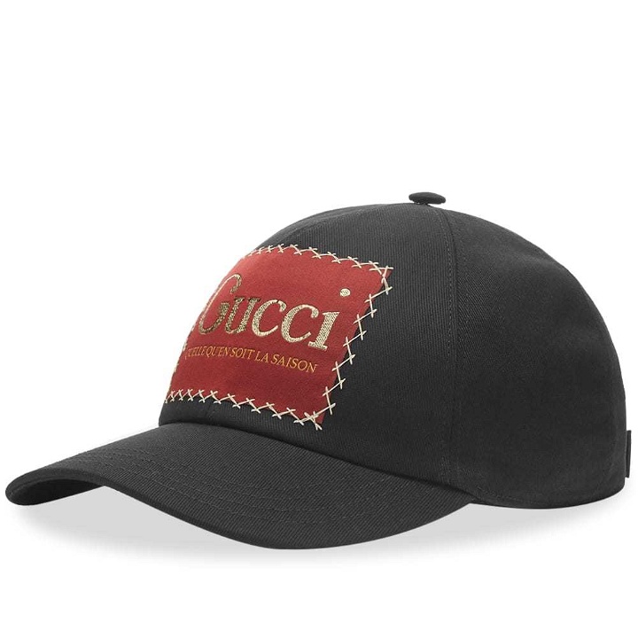Photo: Gucci Patch Logo Baseball Cap