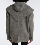 Magda Butrym Herringbone wool and cashmere-blend blazer