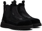 SUICOKE Black BOMA-Hi-Revab Boots
