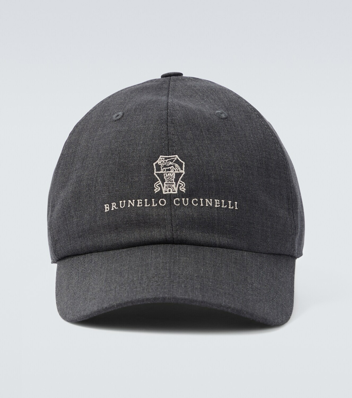Brunello Cucinelli Logo virgin wool baseball cap