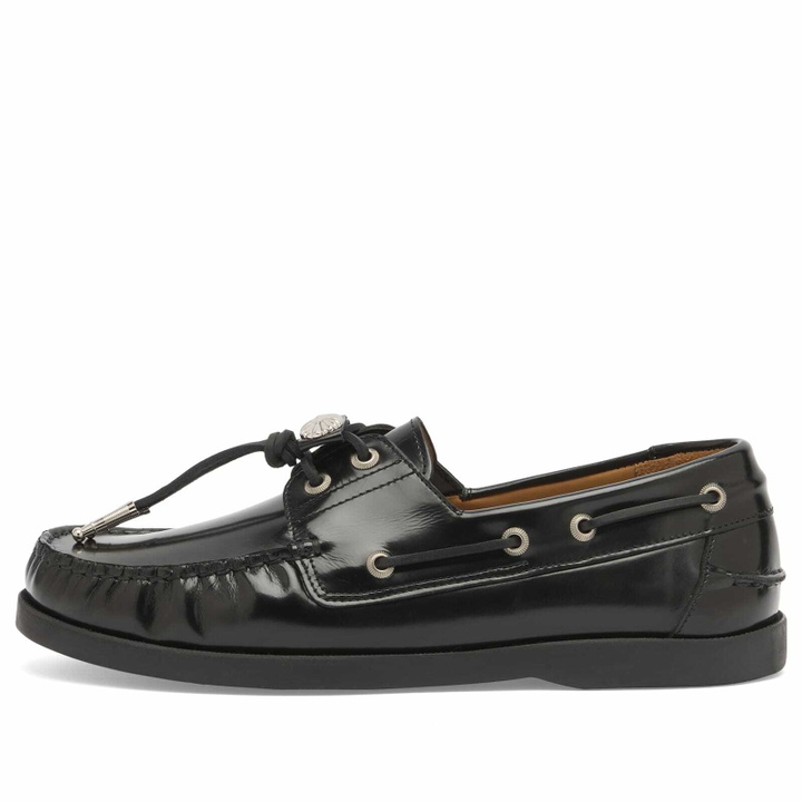 Photo: Toga Pulla Women's Leather Loafers in Black